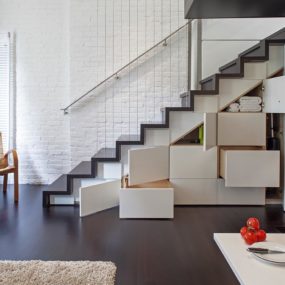 Micro Loft Maximizes 425sqft of Space in Modern Makeover